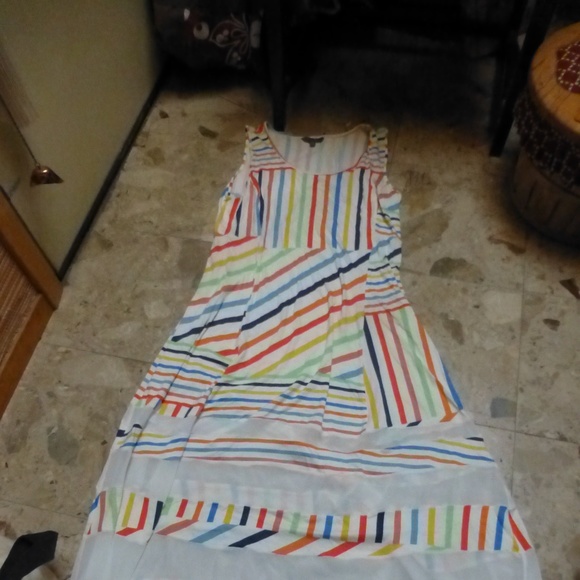 Colorful Maxi Dressby Peter Som Multi-Colo stripes - Picture 2 of 6